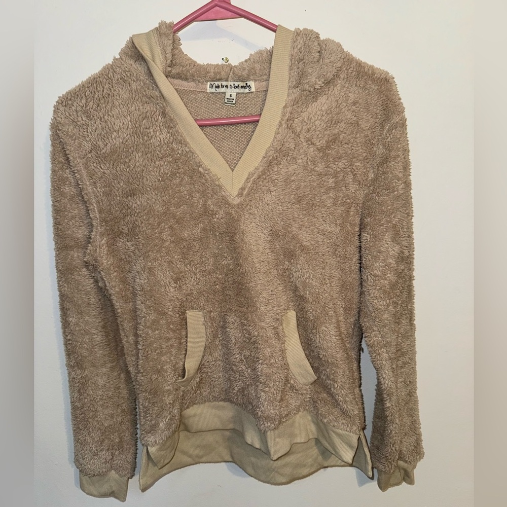 Plush sweatshirt